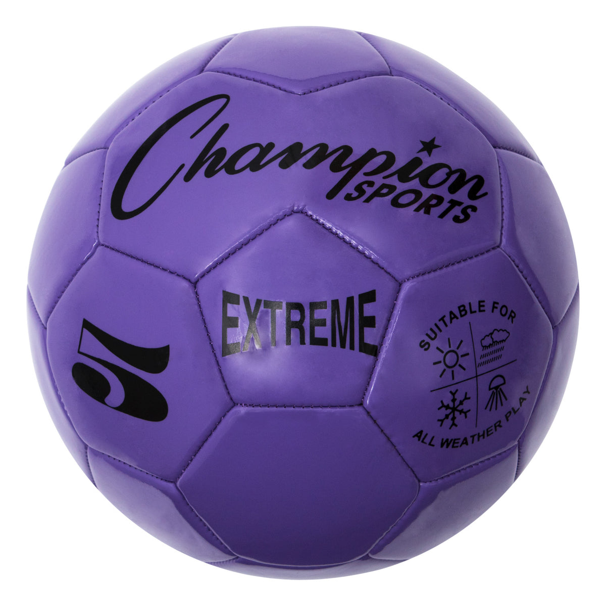 Champion Sports Extreme Soccer Ball, Size 5 - Purple