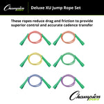 Champion Sports Deluxe XU Jump Rope Set - Set of 6