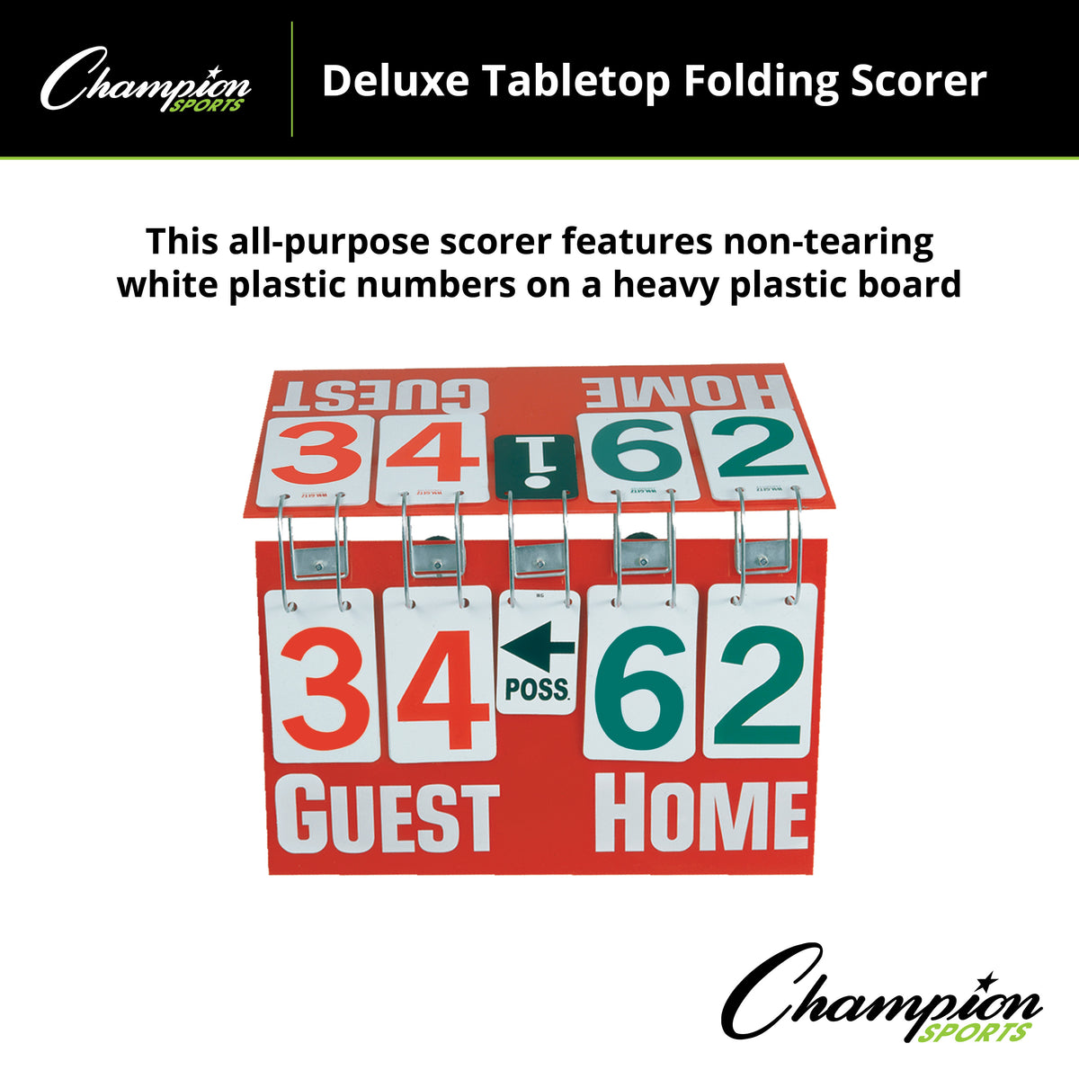 Champion Sports Deluxe Tabletop Scorer