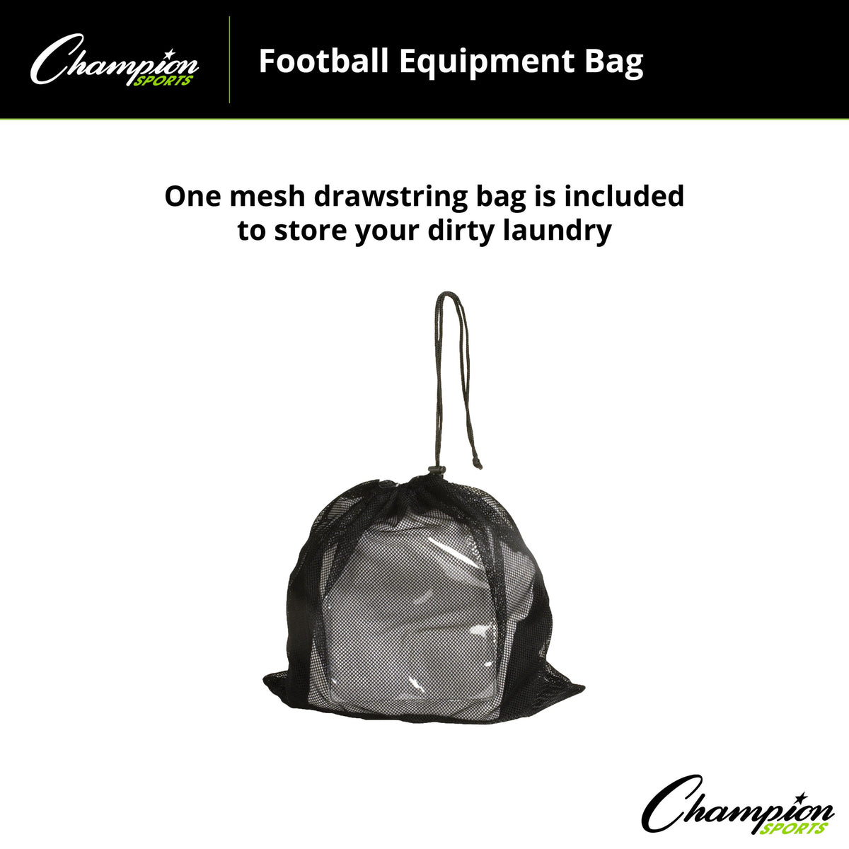 Champion Sports Football Equipment Bag