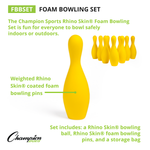 Champion Sports Rhino Skin Foam Bowling Set