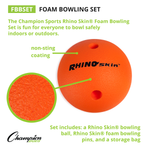 Champion Sports Rhino Skin Foam Bowling Set