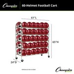 Champion Sports 60-Helmet Football Cart