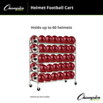 Champion Sports 60-Helmet Football Cart