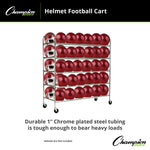 Champion Sports 60-Helmet Football Cart