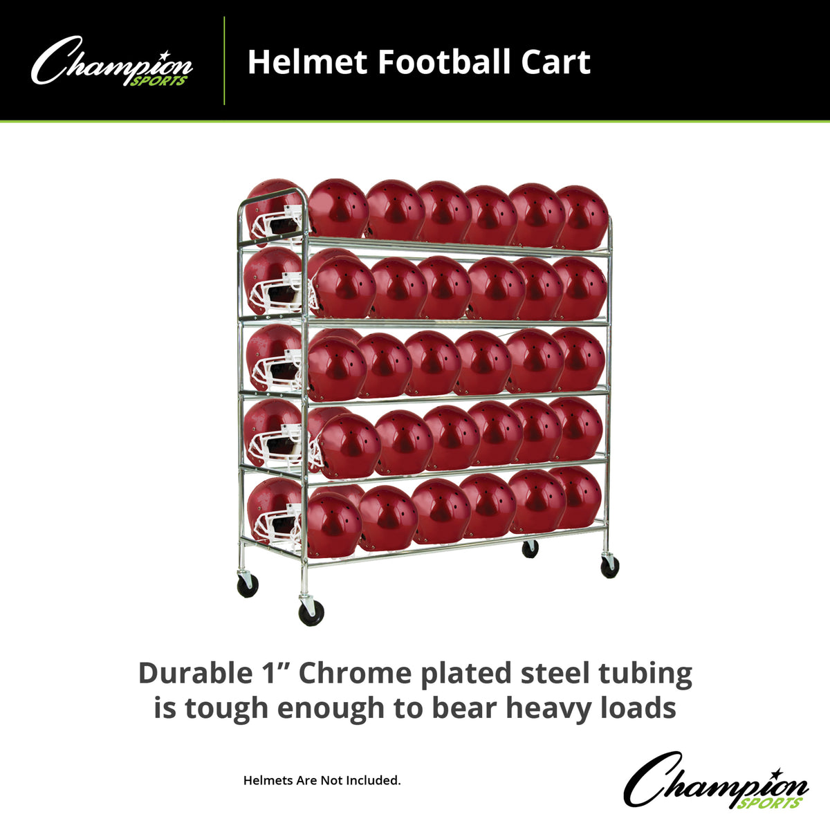 Champion Sports 60-Helmet Football Cart