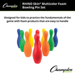 Champion Sports Rhino Skin Foam Bowling Pin Set