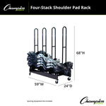 Champion Sports Shoulder Pad Rack