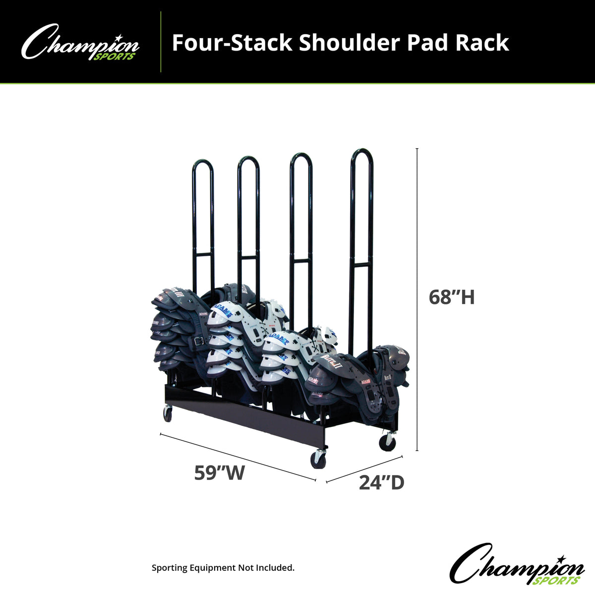Champion Sports Shoulder Pad Rack