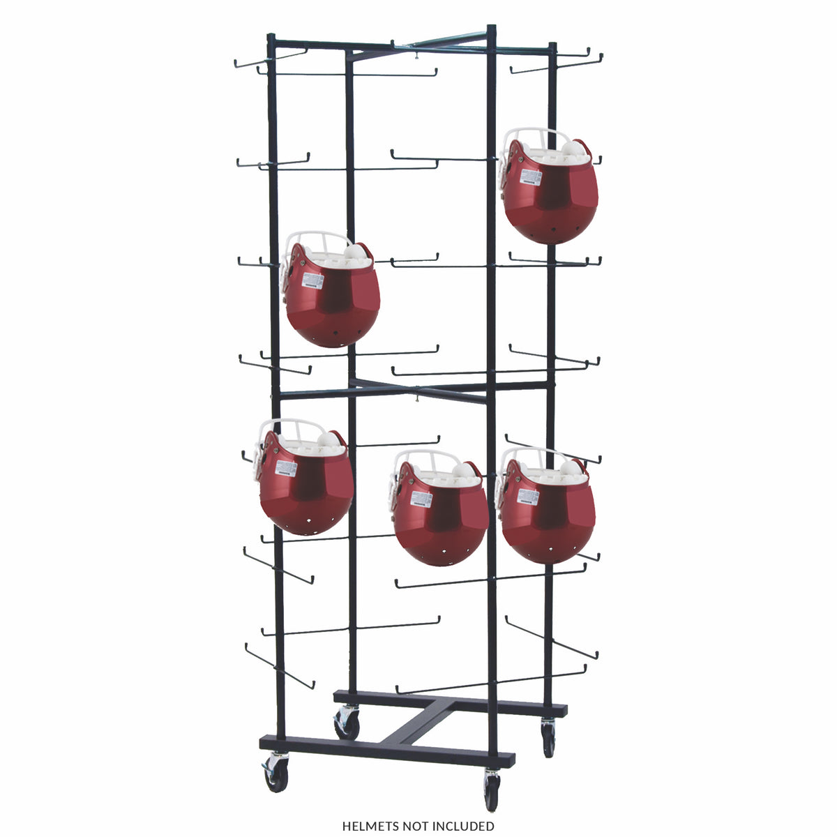 Champion Sports 56-Helmet Football Rolling Cart