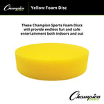 Champion Sports Yellow Foam Disc