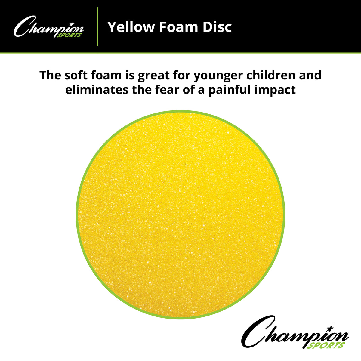 Champion Sports Yellow Foam Disc