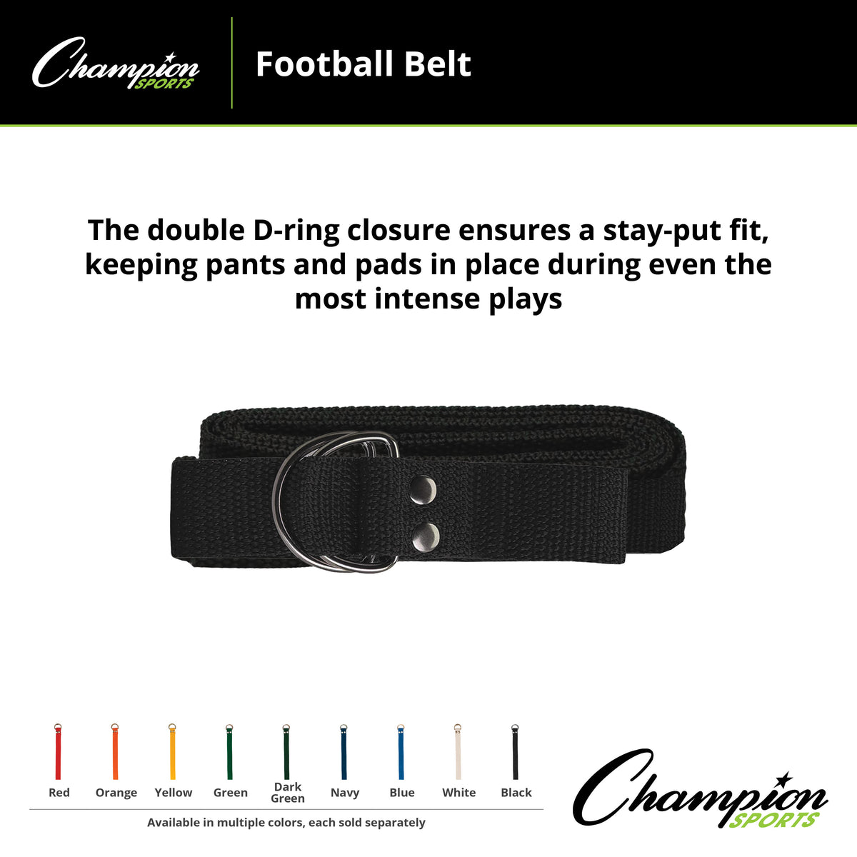 Champion Sports Football Belt