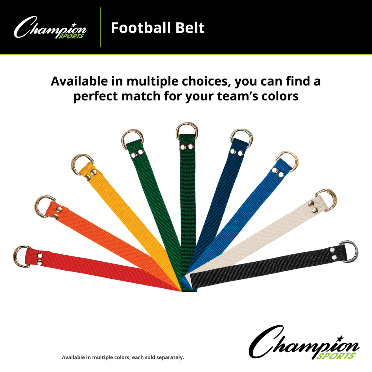 Champion Sports Football Belt