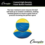 Champion Sports Coated High-Density Foam Football