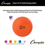 Champion Sports Field Hockey Balls - Dozen