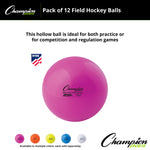 Champion Sports Field Hockey Balls - Dozen