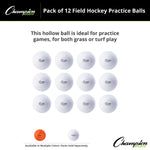 Champion Sports Field Hockey Practice Balls - Dozen