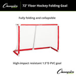 Champion Sports 72" Floor Hockey Folding Goal