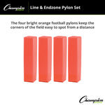 Champion Sports Line and End Zone Pylon Set - Set of 4