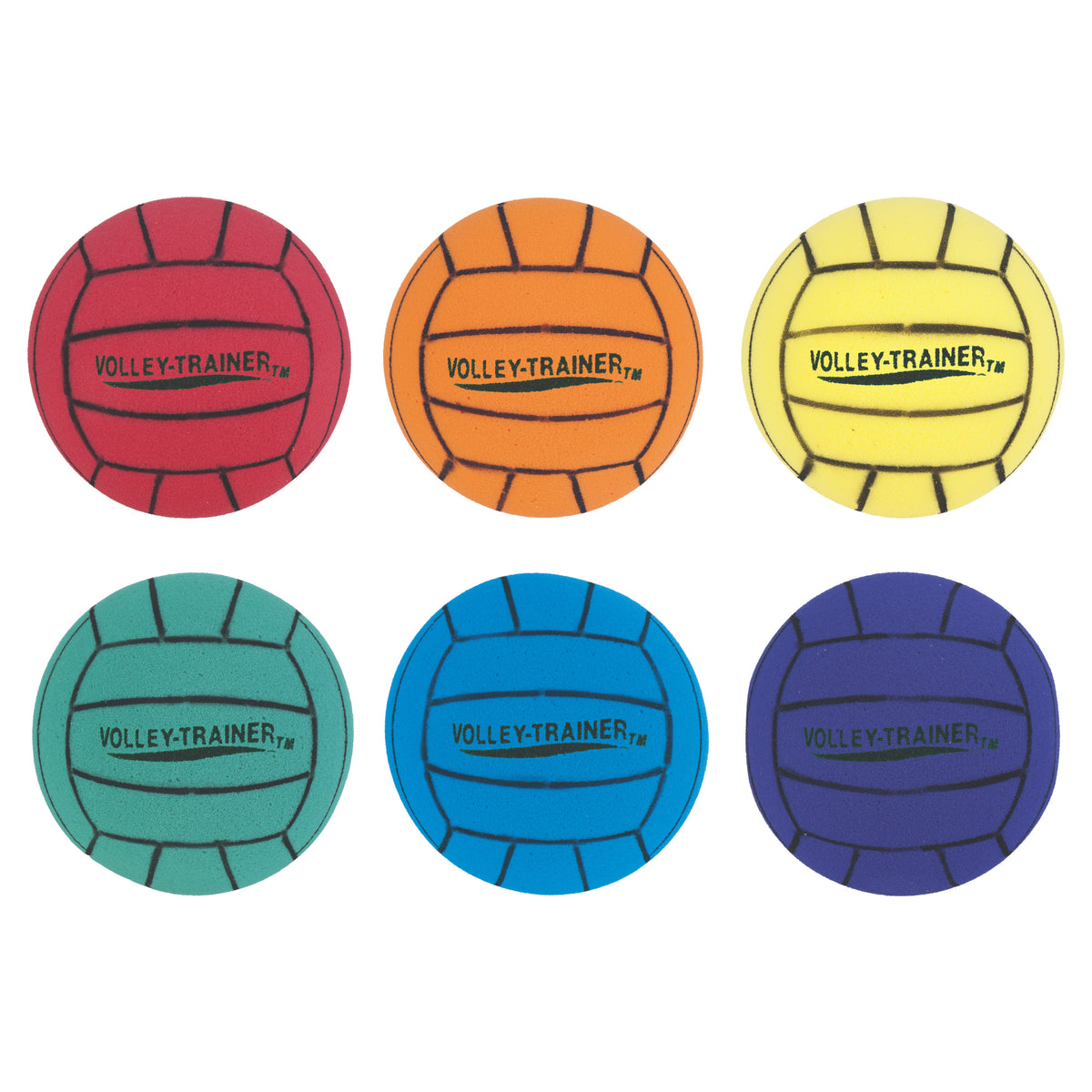 Champion Sports 8" Ultra Foam Volleyball Set - Set of 6