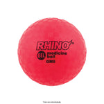 Champion Sports Rhino Fitness Gel Filled Medicine Ball - 2 lb (5", Red)