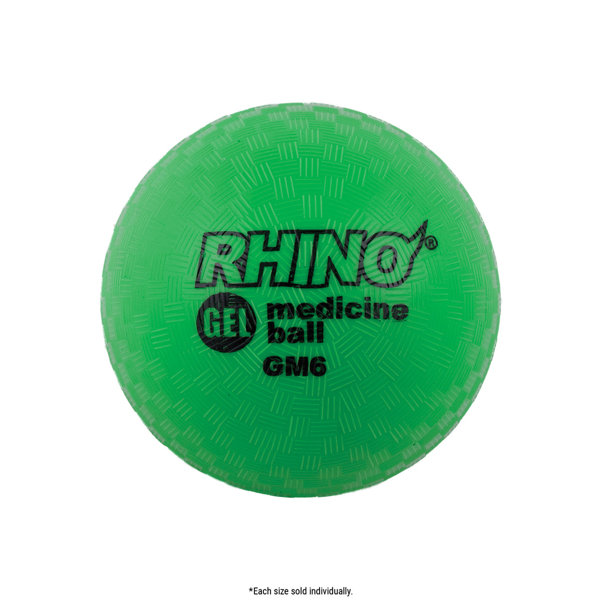Champion Sports Rhino Fitness Gel Filled Medicine Ball - 7 lb (7", Green)
