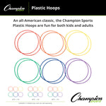 Champion Sports Plastic Hoops - Dozen