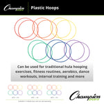 Champion Sports Plastic Hoops - Dozen