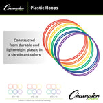 Champion Sports Plastic Hoops - Dozen