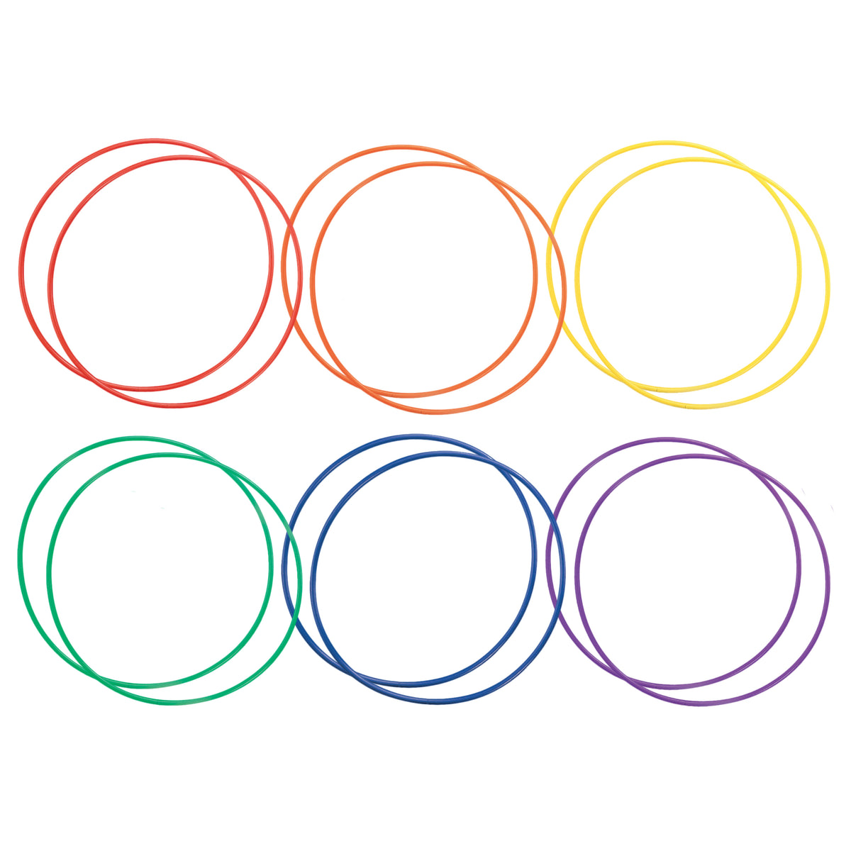 Champion Sports Plastic Hoops - Dozen - 30"
