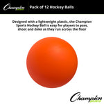 Champion Sports Hockey Ball - Dozen