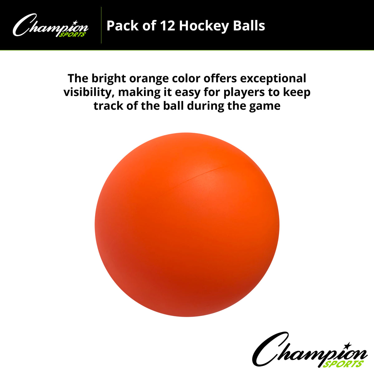 Champion Sports Hockey Ball - Dozen