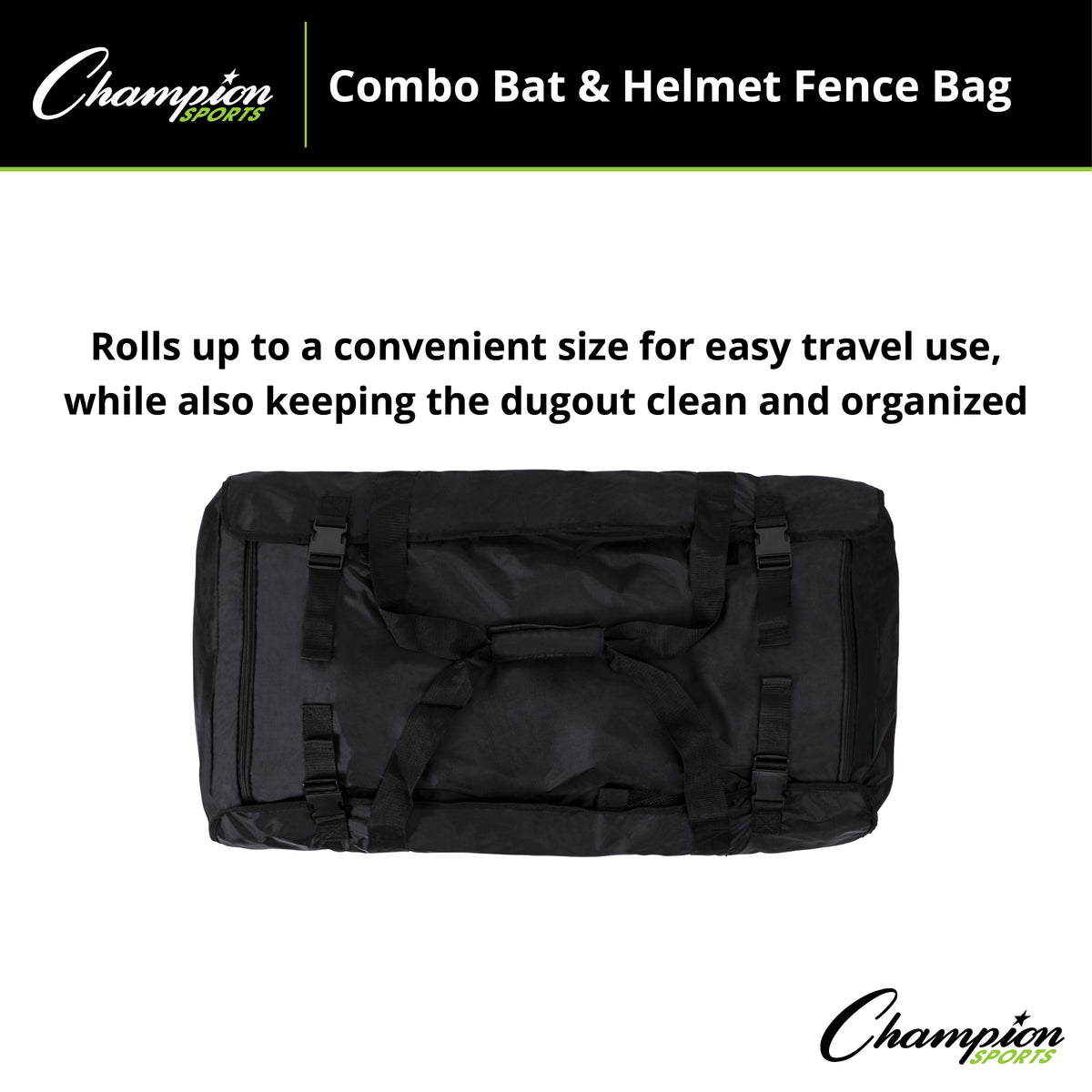 Champion Sports Combo Bat and Helmet Fence Bag
