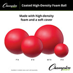 Champion Sports Coated High-Density Foam Ball