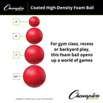 Champion Sports Coated High-Density Foam Ball
