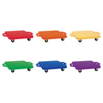 Champion Sports Heavy-Duty Scooter with Handle - 16" x 16" / Set of 6