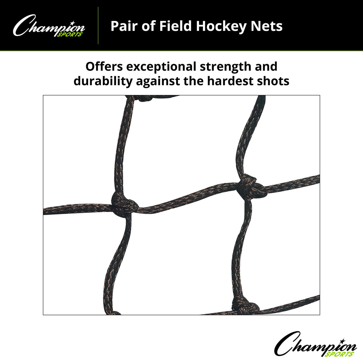 Champion Sports Field Hockey Net - Pair