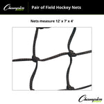 Champion Sports Field Hockey Net - Pair