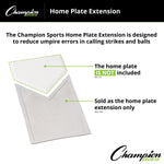 Champion Sports Home Plate Extension
