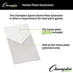 Champion Sports Home Plate Extension