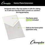 Champion Sports Home Plate Extension