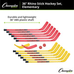 Champion Sports Rhino Stick Hockey Set