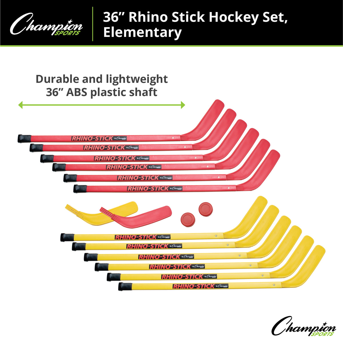 Champion Sports Rhino Stick Hockey Set