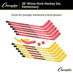 Champion Sports Rhino Stick Hockey Set
