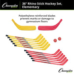 Champion Sports Rhino Stick Hockey Set