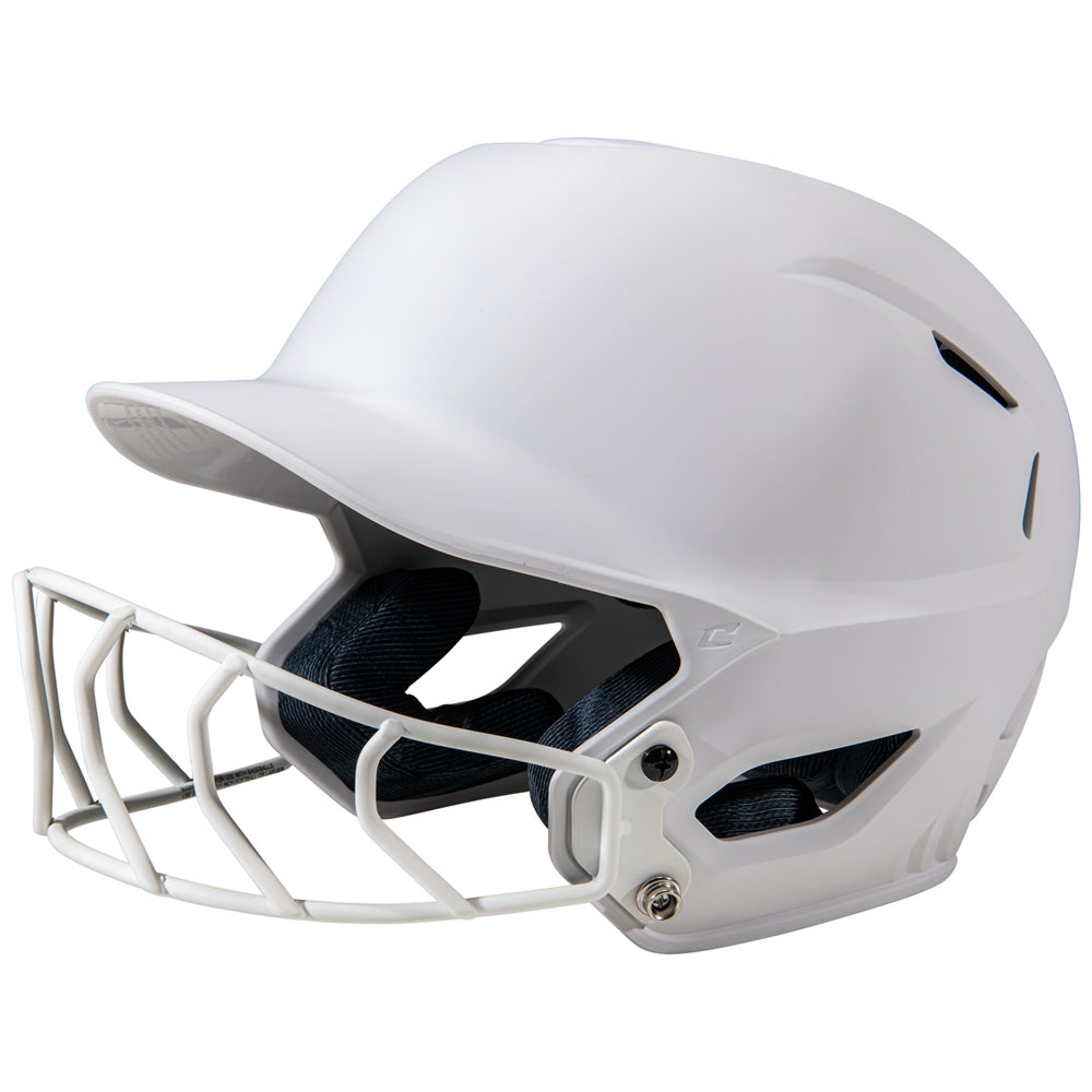 Champro HXE Fastpitch Matte Batting Helmet - White