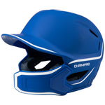 Champro HXE Two-Tone Matte Batting Helmet w/Jaw Guard - Royal