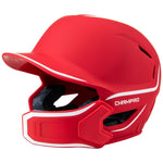 Champro HXE Two-Tone Matte Batting Helmet w/Jaw Guard - Scarlet