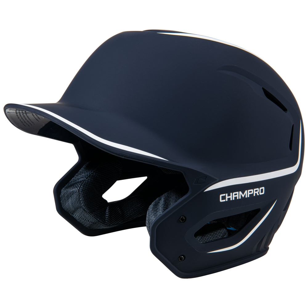 Champro HXE Two-Tone Matte Baseball Helmet - Navy